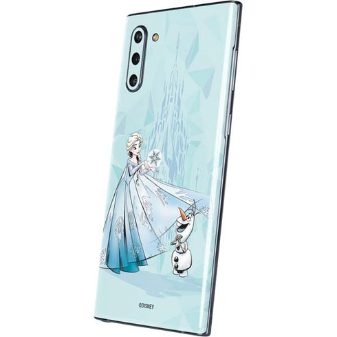 Disney Frozen Elsa and Olaf Art Galaxy Note 10 Skin